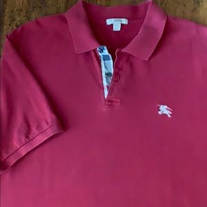 BURBERRY BRIT MENS POLO RED SIZE XL